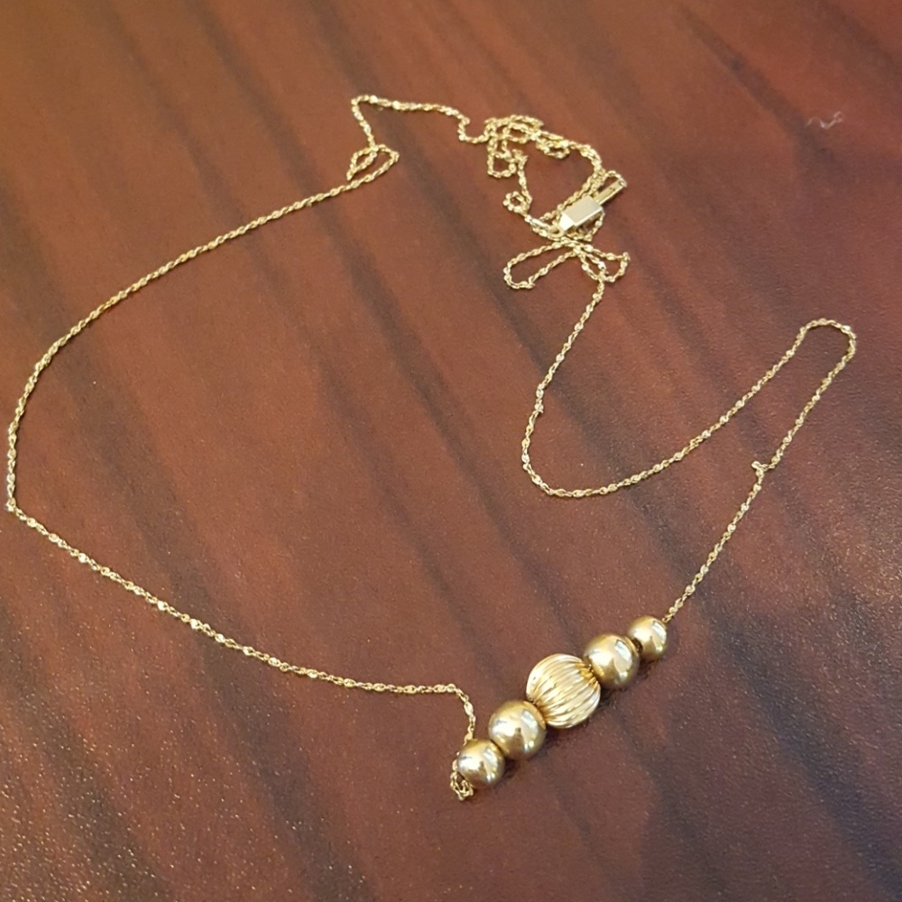 14k add a bead necklace